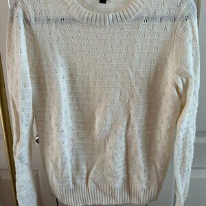 J Crew Alpaca Blend Eyelet Sweater, size S